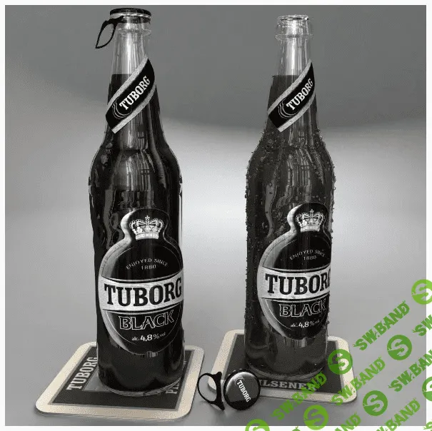 [3docean] Tuborg Black Beer