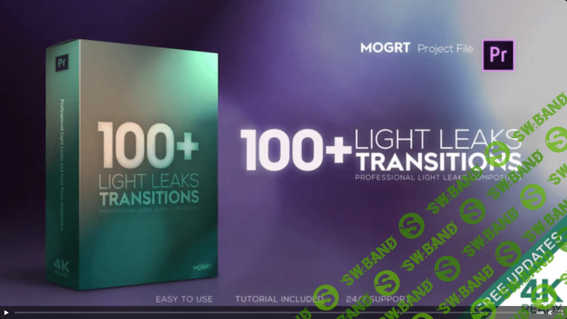 4K Light Leaks Transitions