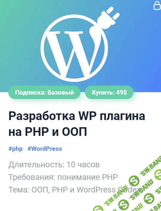 [Александр Сокирка] Разработка плагина для WordPress на PHP и ООП (2024)