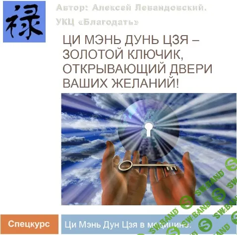 [Алексей Левандовский] Спецкурс Использование Ци Мэнь в медицине (2024)