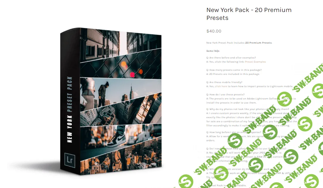 [Alen Palander] New York Pack - 20 Premium Presets (2021)