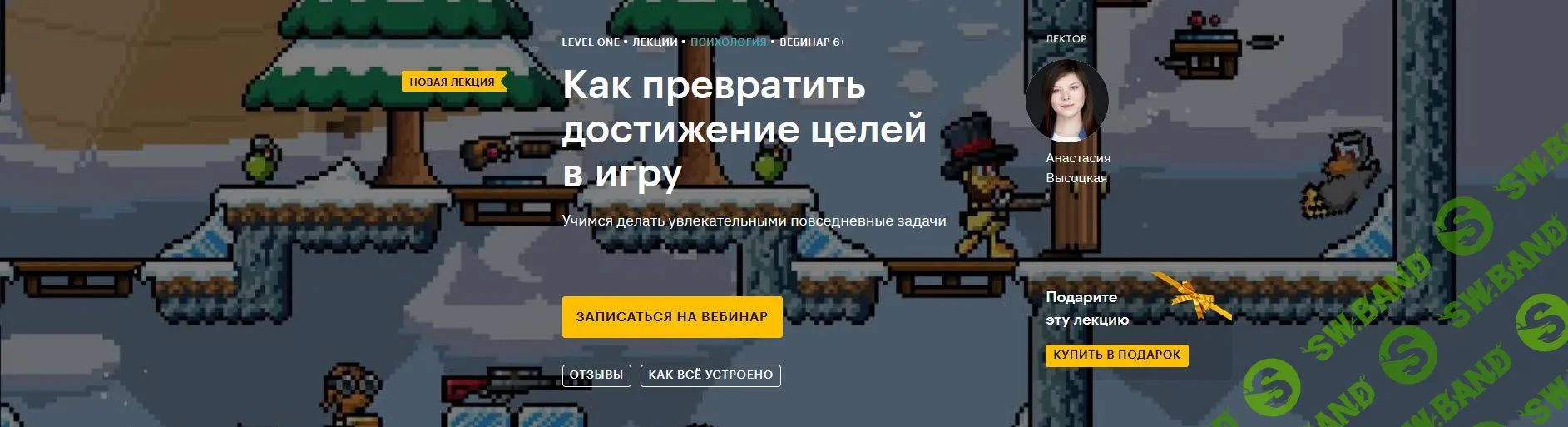 Скачать курс «Как превратить достижение целей в игру» [Анастасия Высоцкая]