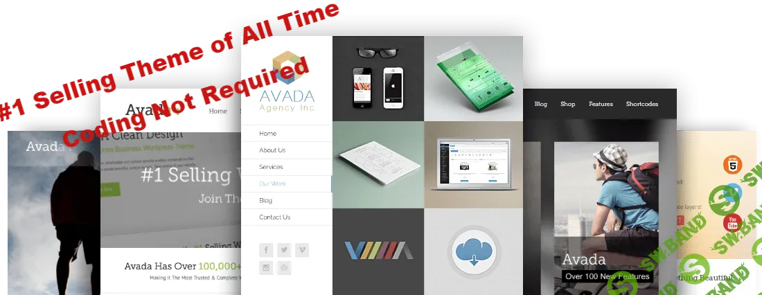 Avada — многоцелевая адаптивная бестселлер тема WordPress