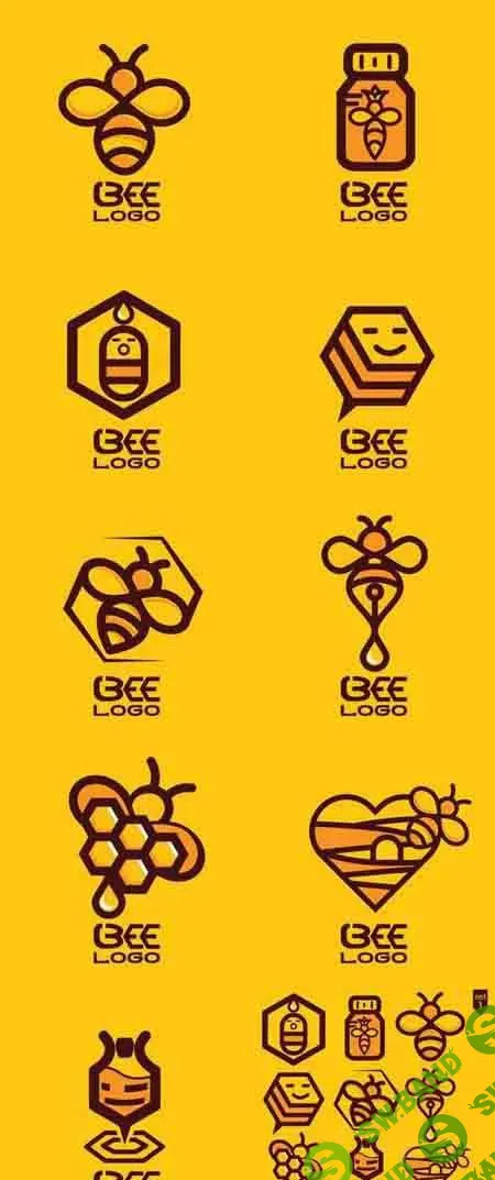 Bee Logo Set