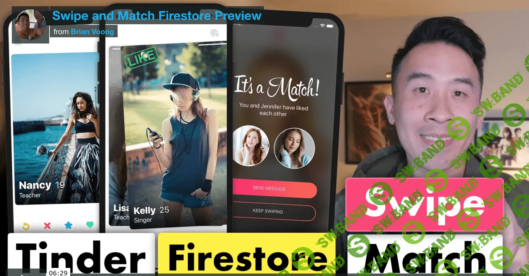 [Brain Voong] Курс iOS Development - Tinder Firestore Swipe and Match (2018)