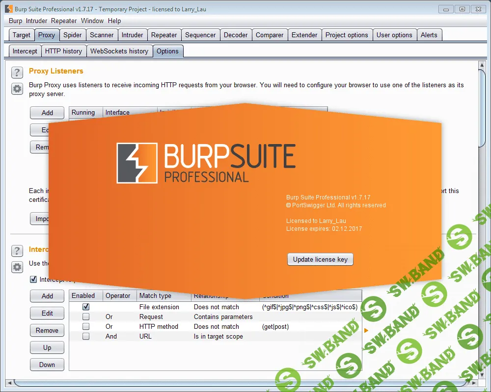 Burp Suite Pro 1.7.17 - проведение аудита веб-приложения