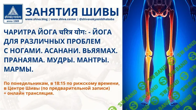 Чаритра Йога - Йога для различных проблем с ногами. Асанани. Вьяямах. Пранаяма. Мудры. Мантры. Мармы (часть 1-я) [Центр Шивы]