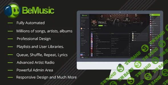 [CodeCanyon] BeMusic v2.3.0 - движок для создания музыкального сайта