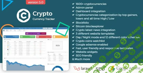 [CodeCanyon] Crypto Currency Tracker v7.1 - цены, графики, новости, ICO криптовалют