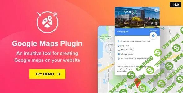 [CodeCanyon] Google Maps v1.6.1 - плагин карты для WordPress