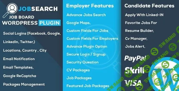 [CodeCanyon] JobSearch v1.3.9 - плагин WordPress поиска работы