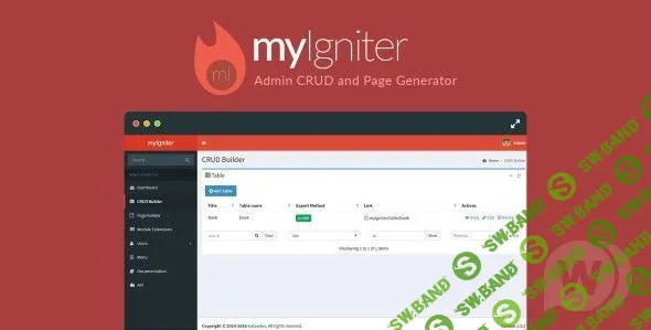 [CodeCanyon] myIgniter v4.0.2 - генератор страниц и админ панель CRUD
