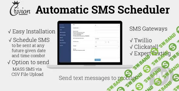 [CodeCanyon] PHP Automatic SMS Scheduler v1.3 - автоматический планировщик SMS