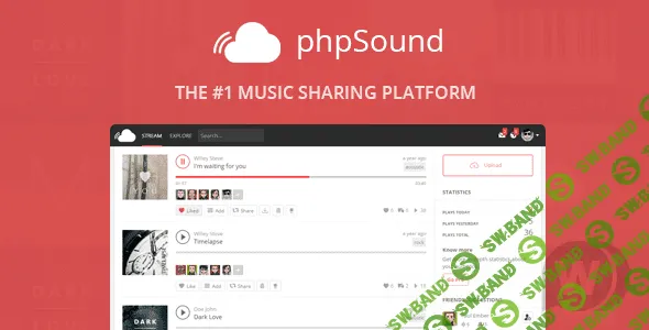 [CodeCanyon] phpSound v4.3.0 - платформа для обмена музыкой