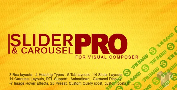 [codecanyon] Pro Slider & Carousel Layout for Visual Composer v1.6
