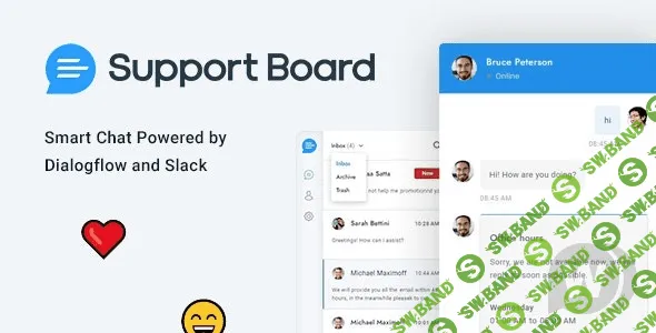 [CodeCanyon] Support Board v3.2.0 - чат и справочная служба для WordPress