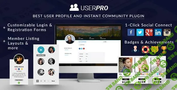 [CodeCanyon] UserPro v4.9.29 - продвинутые профили пользователей и авторизация через соцсети для WordPress