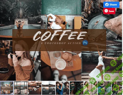 [Creativefabrica] 6 Coffee Photoshop Actions, ACR and LUTs (2020)
