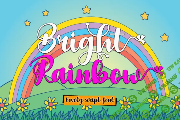 [Creativefabrica] Bright Rainbow Font (2021)