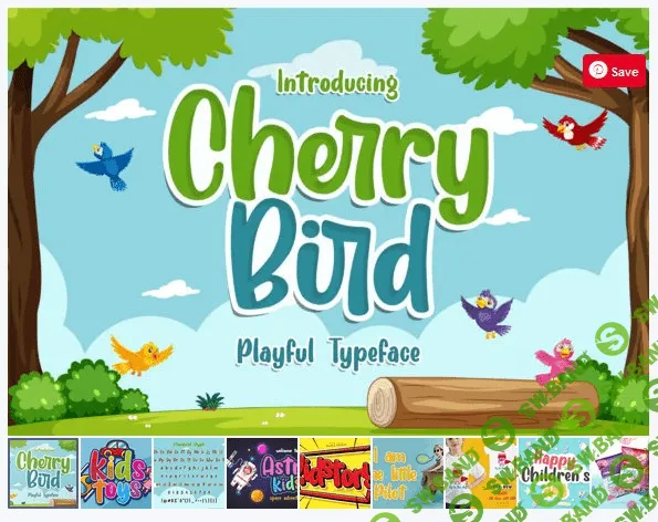 [Creativefabrica] Cherry Bird Font