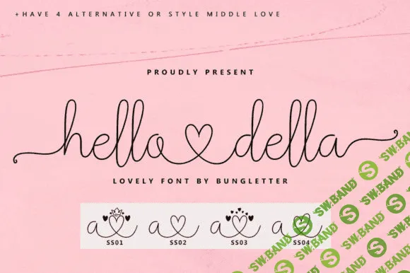 [Creativefabrica] Hello Della Font