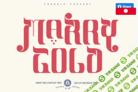 [creativefabrica] Marry Gold Font (2021)