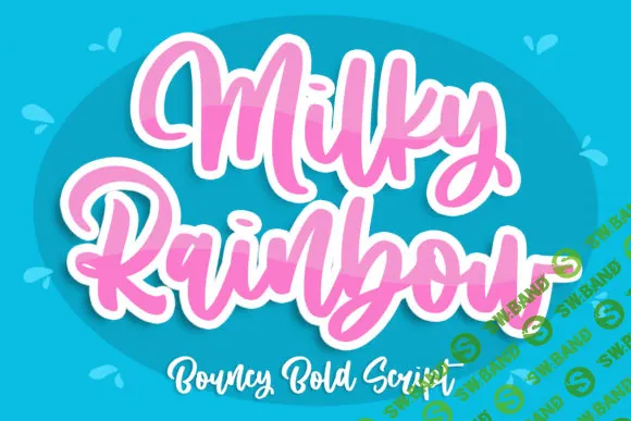 [Creativefabrica] Milky Rainbow Font
