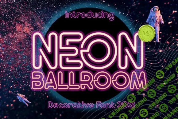[Creativefabrica] Neon Ballroom Font (2021)