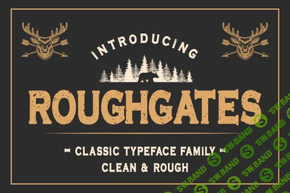 [Creativefabrica] Roughgates Font (2021)