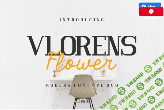 [creativefabrica] Vlorens Flower Duo Font (2022)