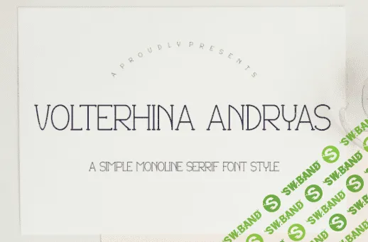 [Creativefabrica] Volterhina Andryas Font (2022)