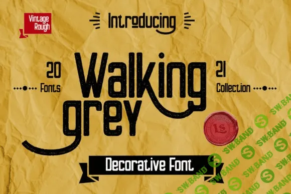 [Creativefabrica] Walking Grey Font (2021)