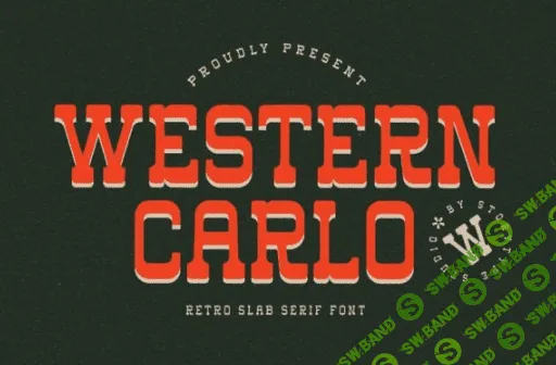 [Creativefabrica] Western Carlo Font (2022)