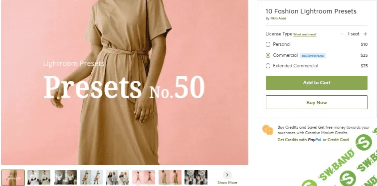 [Creativemarket] 10 Fashion Lightroom Presets №50 (2020)