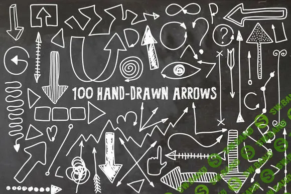 [creativemarket] 100 Hand drawn arrows + 66 Hand sketched elements