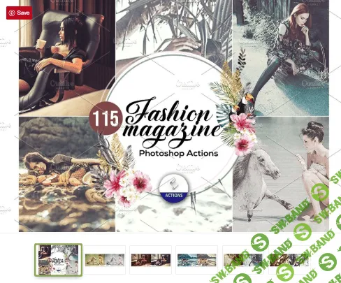 [Creativemarket] 115 Fashion Magazine Photoshop Actio (2019)