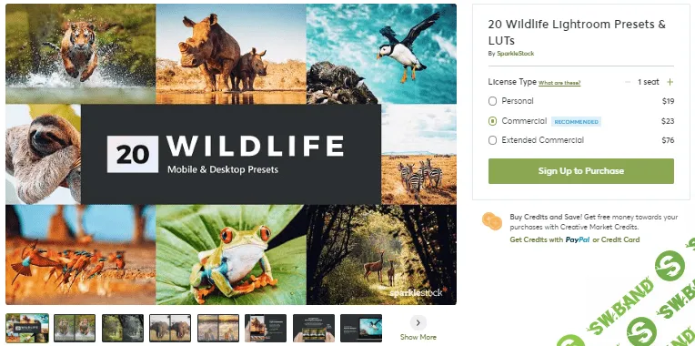 [Creativemarket] 20 Wildlife Lightroom Presets & LUTs (2020)