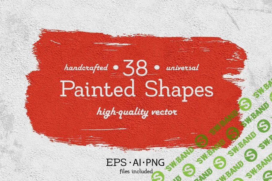 [Creativemarket] 38 Universal painted shapes