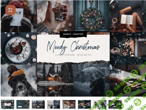 [Creativemarket] 4 Moody Christmas Presets Pack (2020)