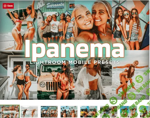 [Creativemarket] 7 Mobile Lightroom Presets Ipanema (2019)