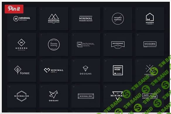 [CreativeMarket] 800 логотипов PSD&AI