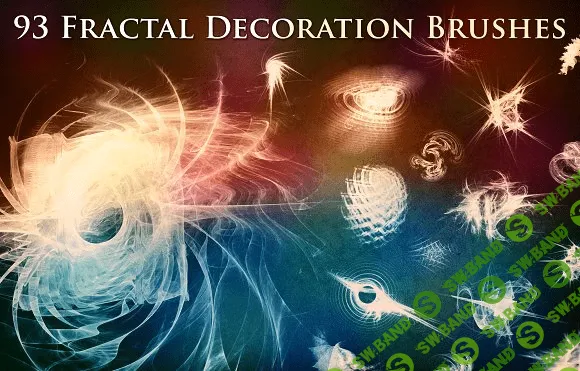[creativemarket] 93 Fractal Decoration Brushes