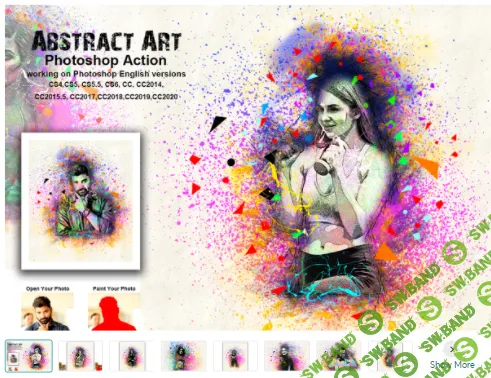 [Creativemarket] Abstract Art Photoshop Action (2021)