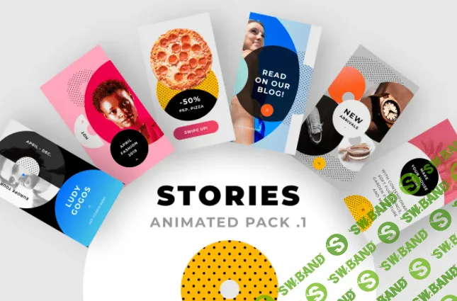 [Creativemarket] Animated Instagram Stories Pack No.1 (2019)