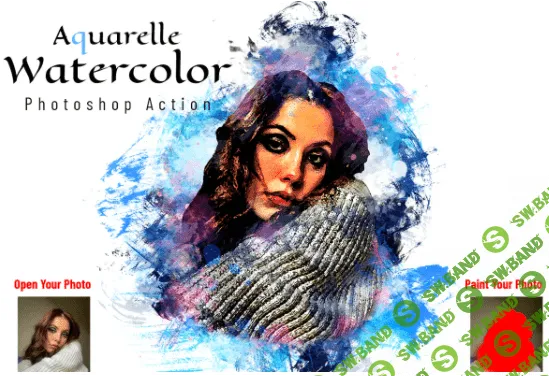 [creativemarket] Aquarelle Watercolor PS Action (2022)