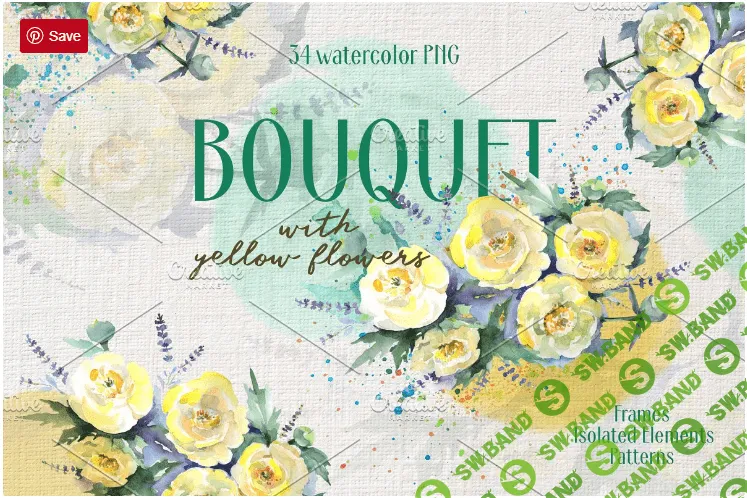 [Creativemarket] Bouquet with yellow flowers (2019)