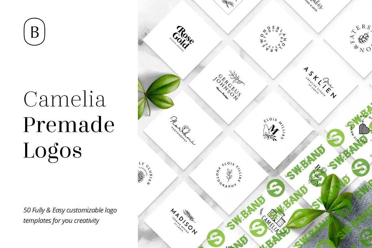 [CreativeMarket] Camelia - 50 Premium Logo Templates (2018)