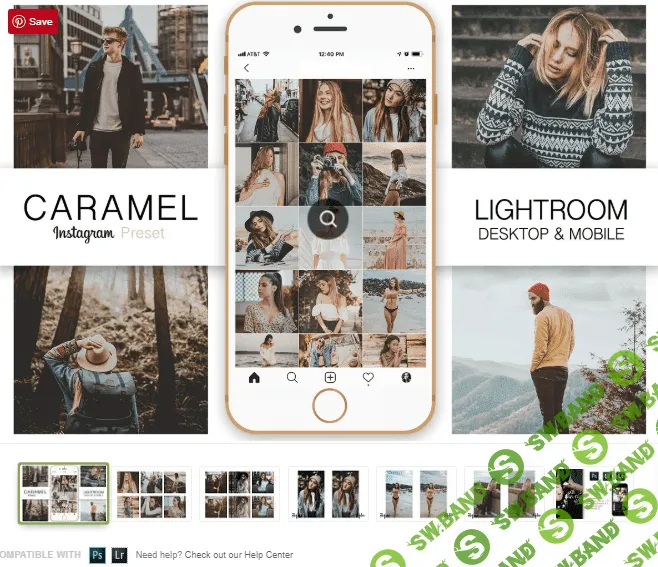 [Creativemarket] Caramel Instagram Blogger Preset (2019)