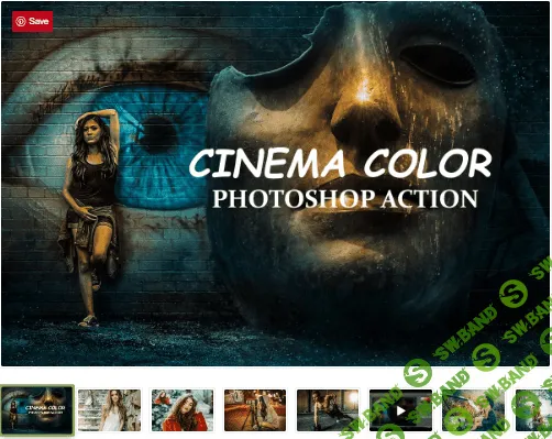 [Creativemarket] Cinema Color - Photoshop Action (2019)