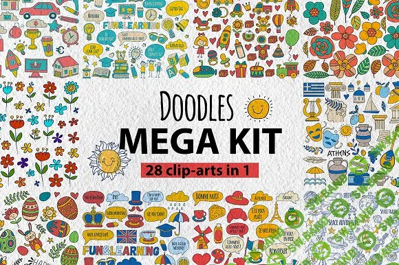 [creativemarket] Doodle Mega Kit